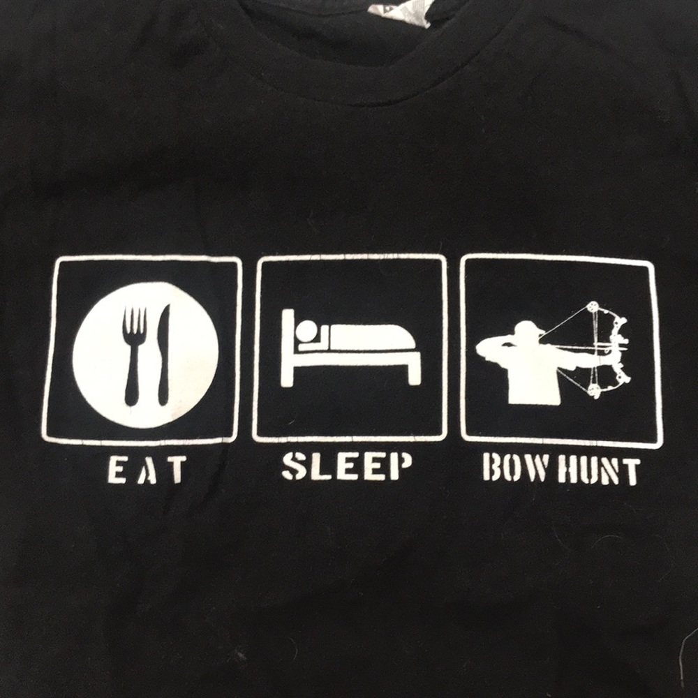 Eat Sleep Bow Hunt black tee